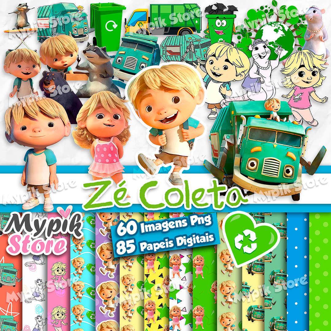 Inspirações de Bolos e Doces para o Tema Zé Coleta (Trash Truck)