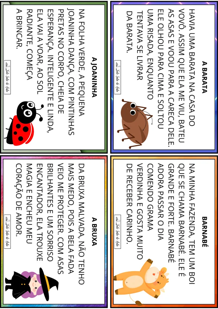 ficha de leitura simples