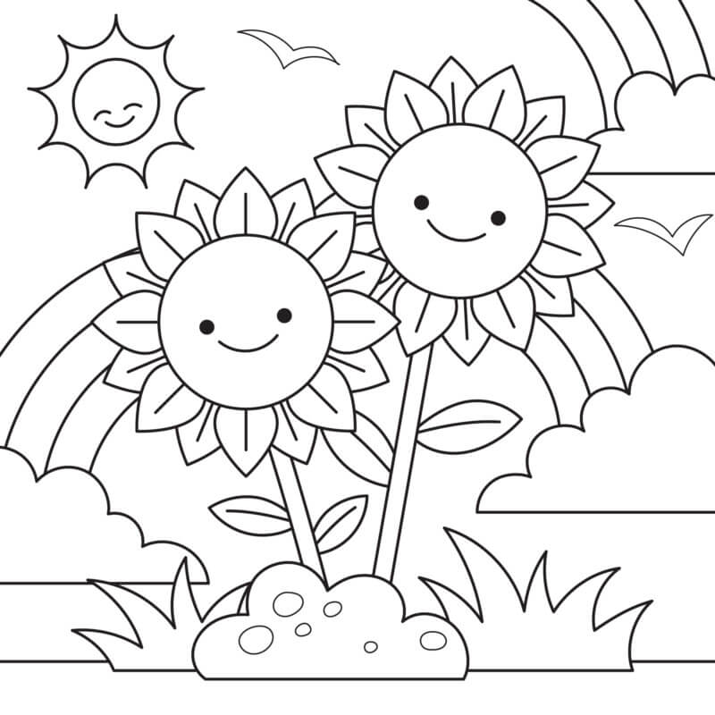 técnicas de pintura em flores para colorir