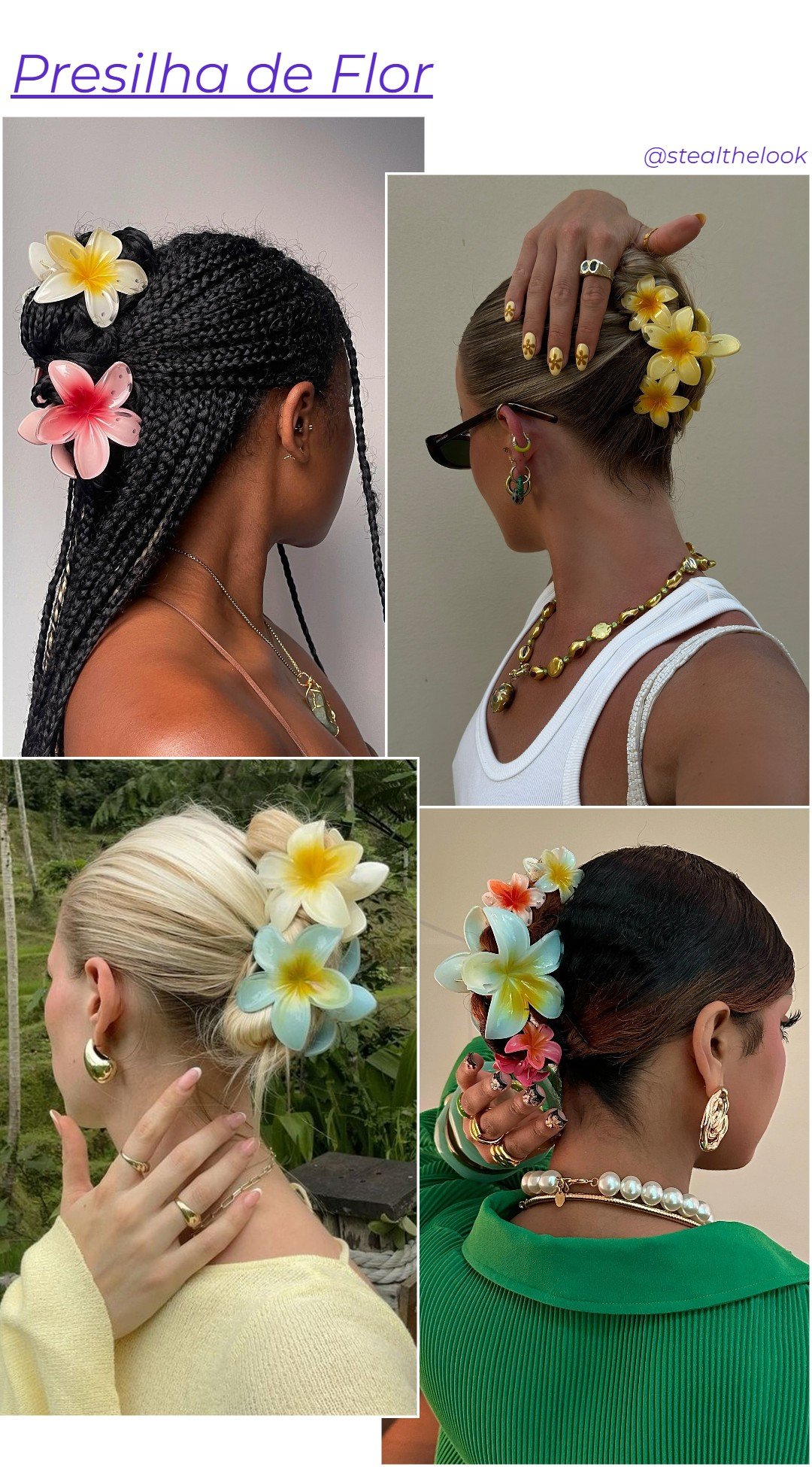 Flores no Cabelo: Inspirações para Eventos Temáticos e Religiosos