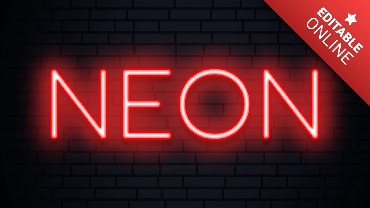 fonte de luz neon