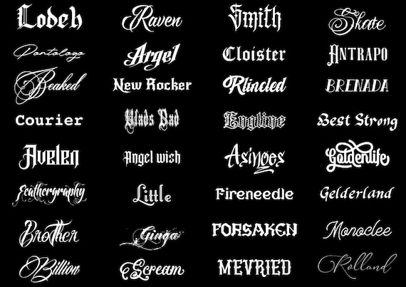 quanto custa criar fonte personalizada para tatuagem