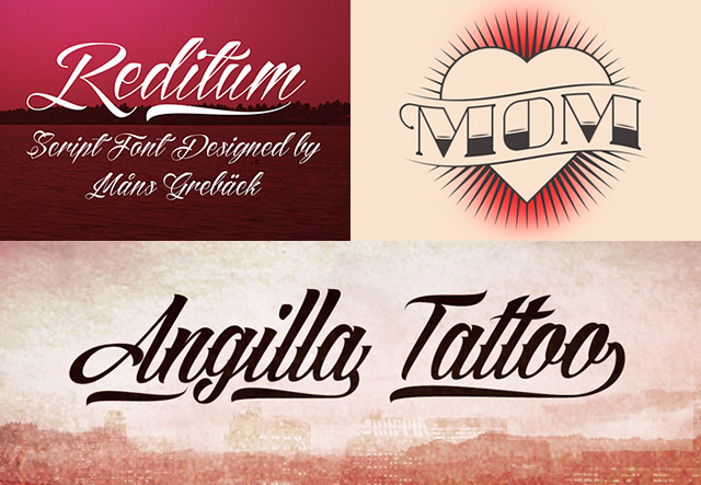 fonte gótica vs fonte script para tatuagem