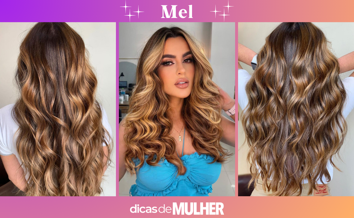 foto de cabelo morena iluminada