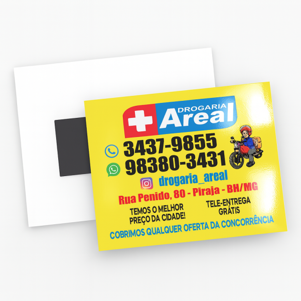 ímã de geladeira com foto de casal