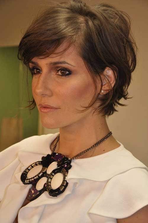 corte de cabelo curto feminino para rosto redondo