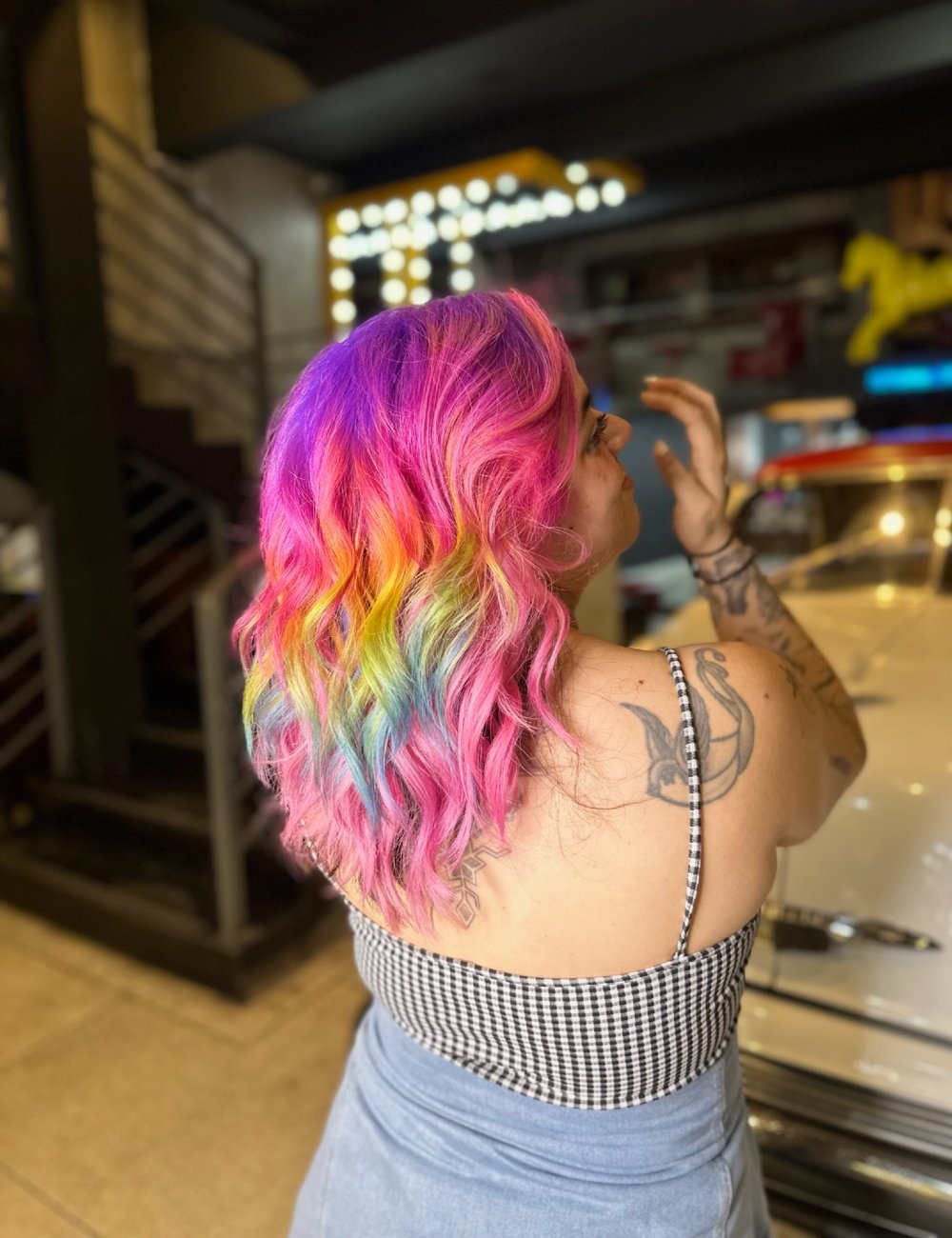 fotos de cabelos coloridos