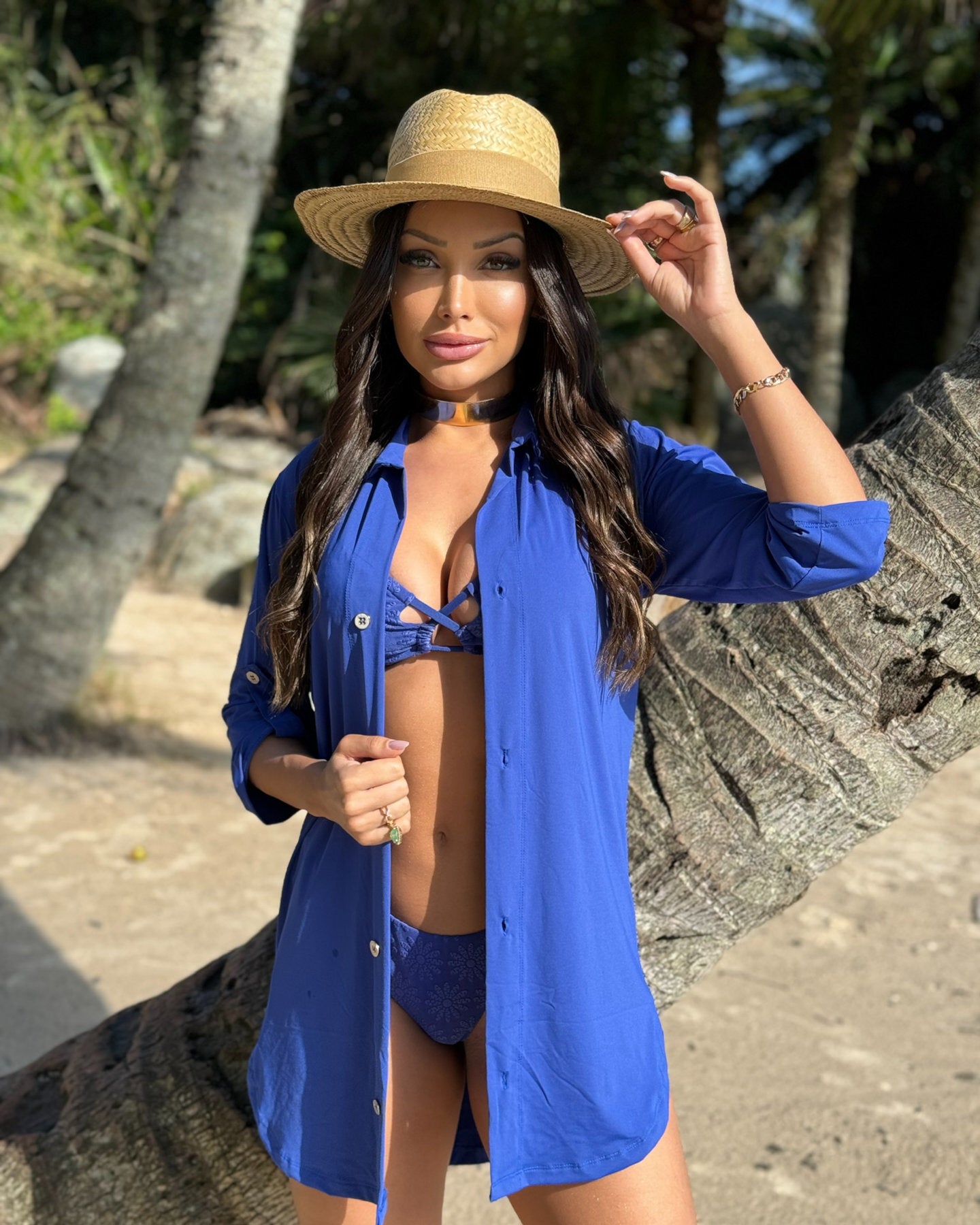 Chemises e pantalonas: elegância na moda praia 2026