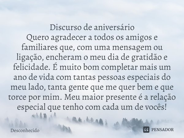 agradecimento aniversário para amigos