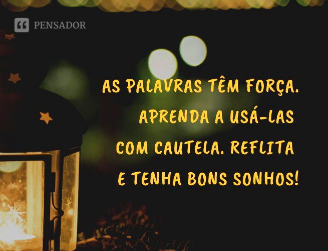 pensamentos para dormir bem
