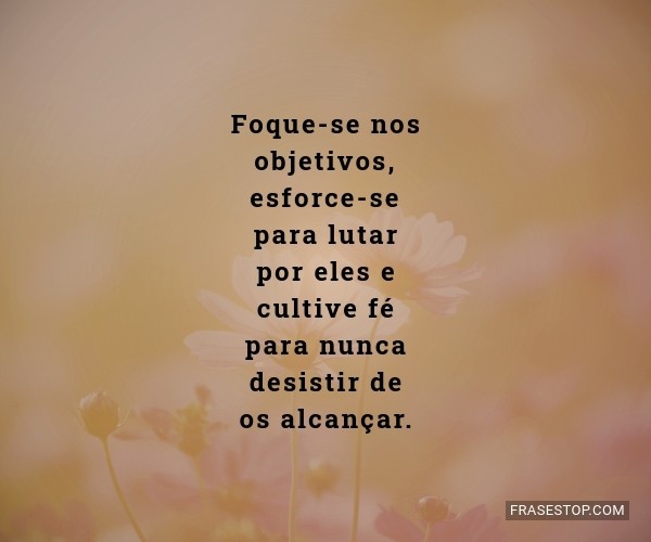 frases de foco e disciplina