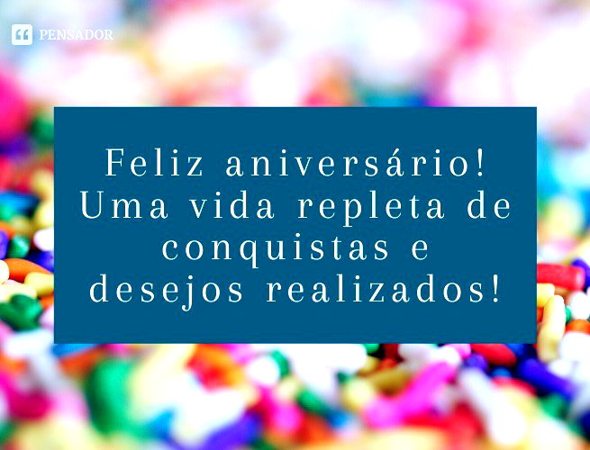 mensagens curtas de feliz aniversário