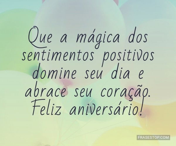 mensagens rápidas de aniversário