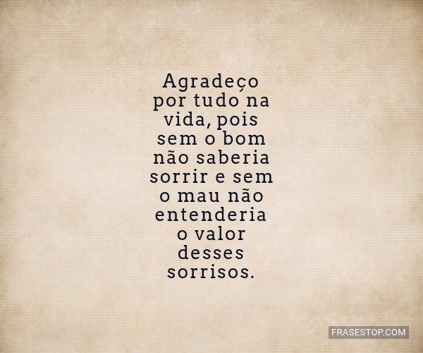 mensagens de agradecimento pela vida