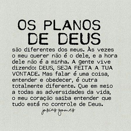 deus no comando
