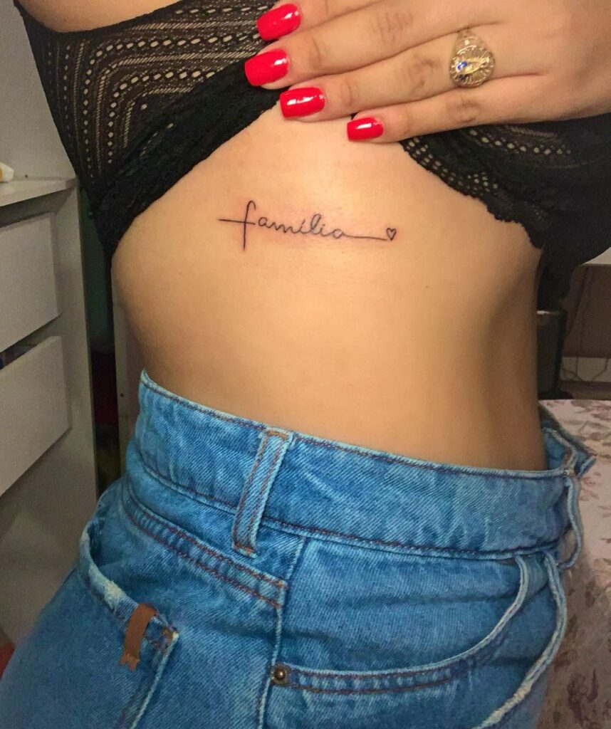 tatuagem de frase minimalista