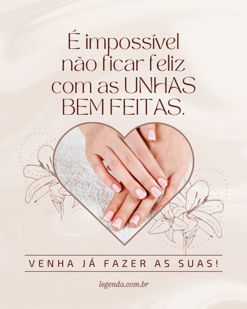 legendas para unhas decoradas
