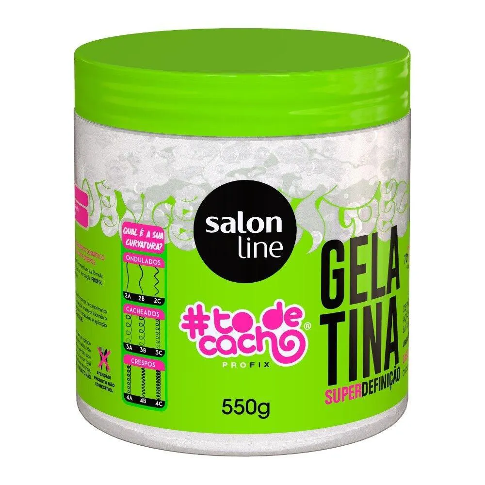 gelatina para cabelo liso
