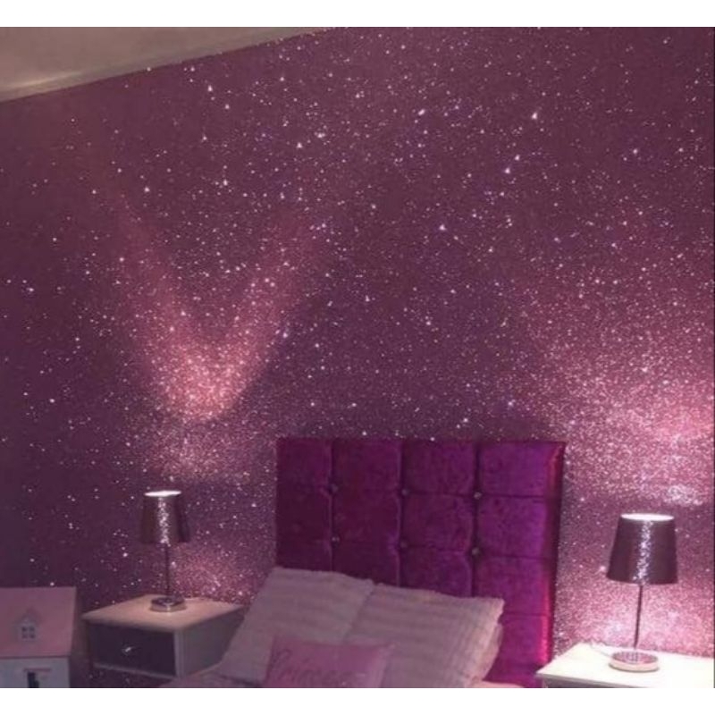 glitter para tinta de parede prata