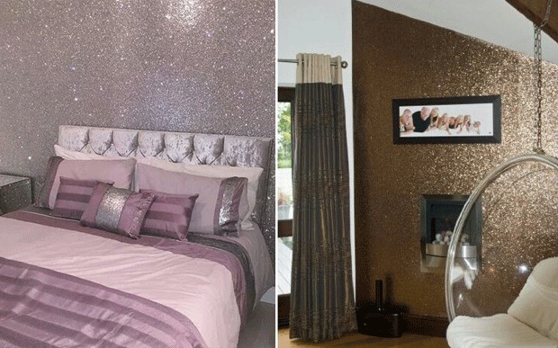 verniz com glitter para parede