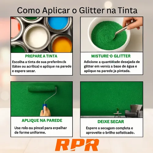 aditivo glitter para tinta