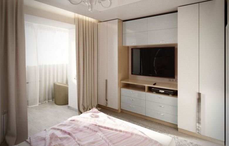 guarda roupa planejado com tv