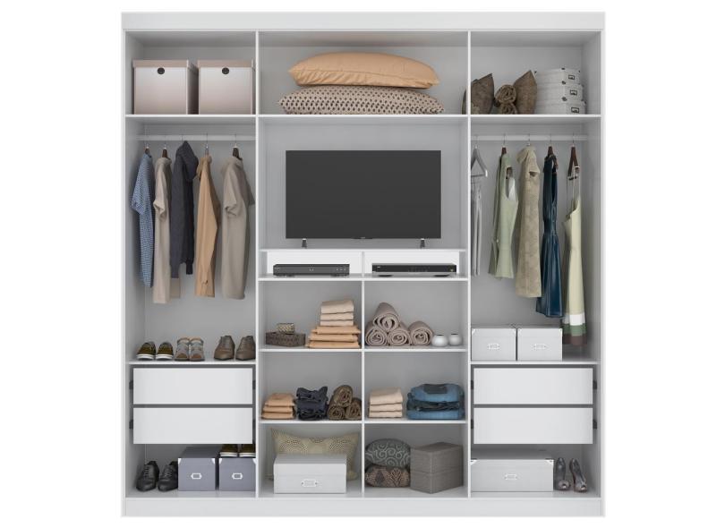 guarda roupa planejado com tv
