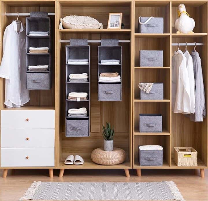 guarda roupa modulado 3 portas com espelho