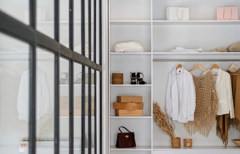 Móvel de closet sem portas
