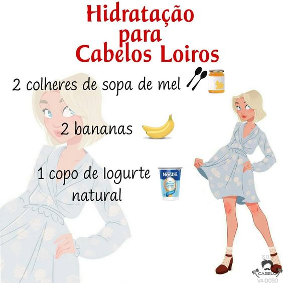 hidratação caseira para cabelo loiro