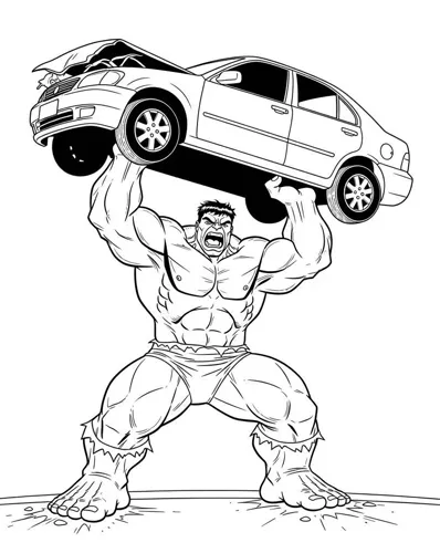 Hulk LEGO para pintar