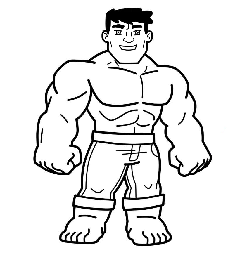Hulk Vermelho para pintar