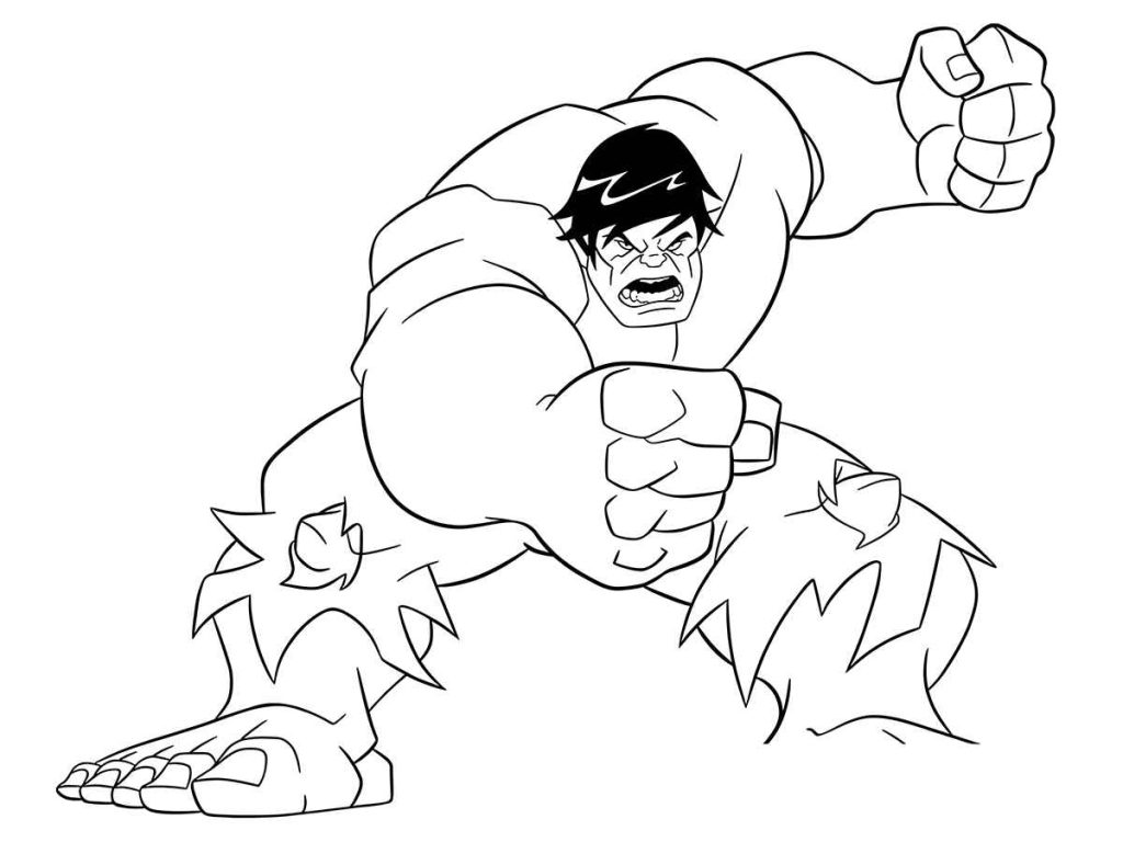 Hulk LEGO para pintar
