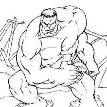 Hulk realista para pintar