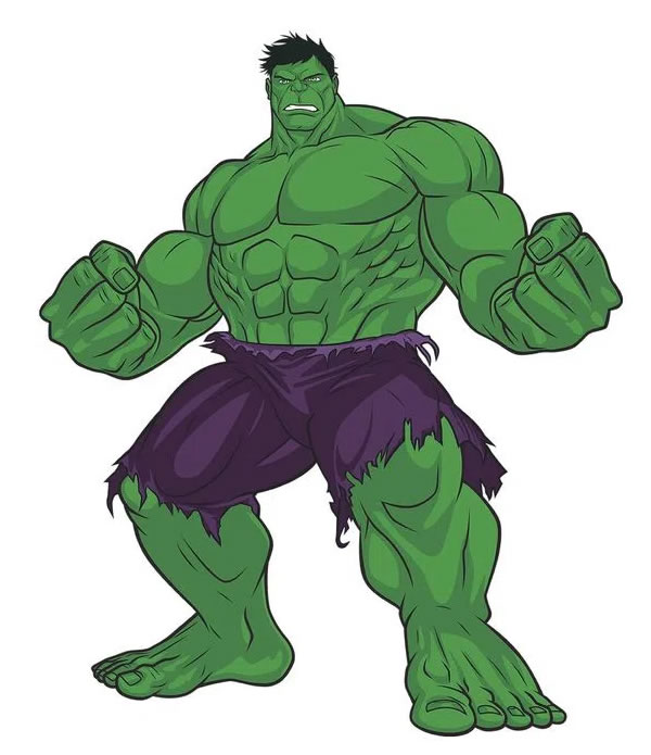 Hulk Azul (A-Bomb) para pintar