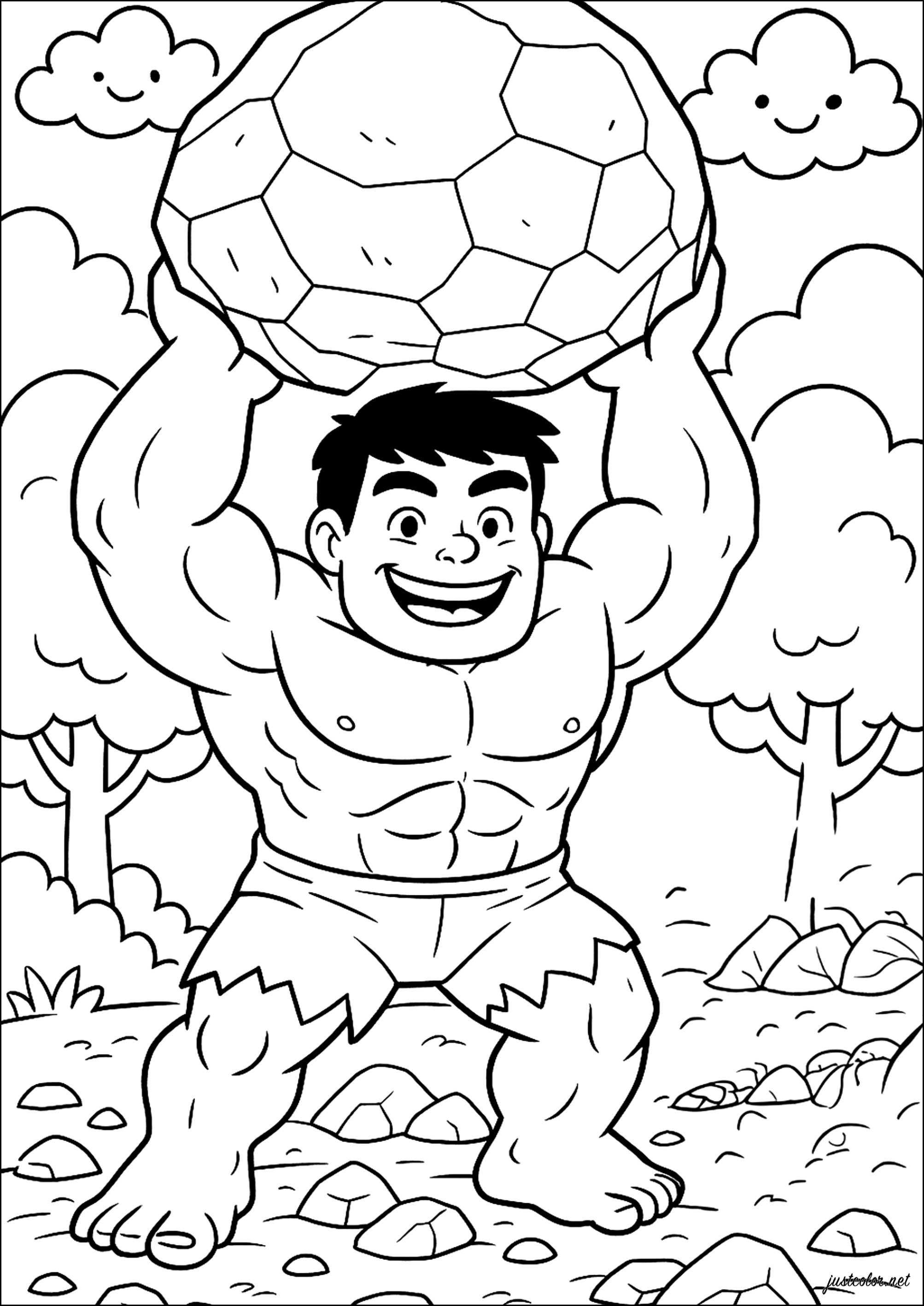 Hulk Vermelho para pintar