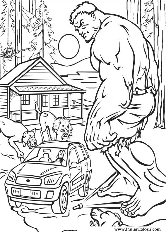 Hulk realista para pintar