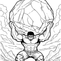 Hulk Cinza (Joe Fixit) para pintar