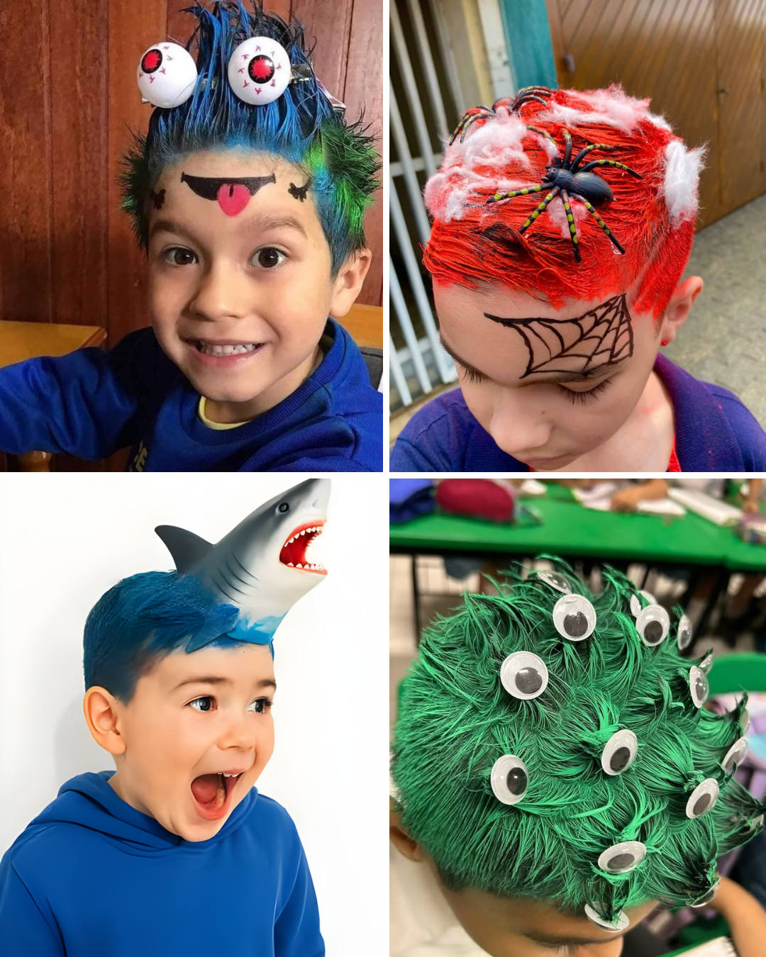 ideia de cabelo maluco para menino