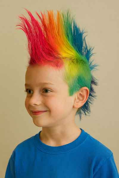 Transforme o Cabelo do Seu Filho em um Vulcão em Erupção: Passo a Passo