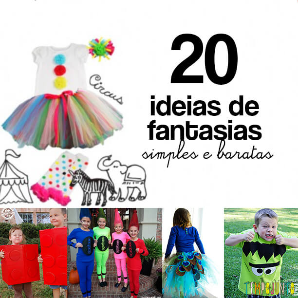 ideia de fantasia para fazer em casa