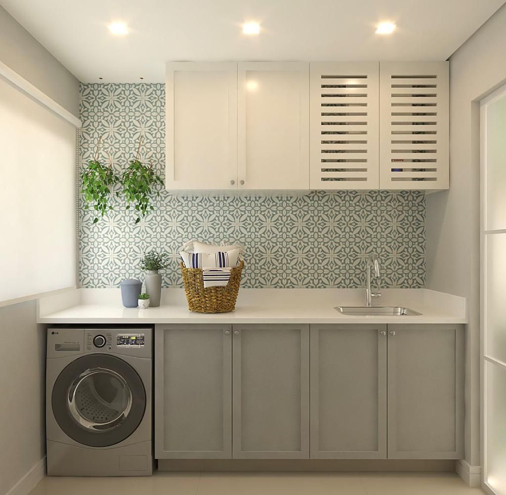 ideia de lavanderia pequena