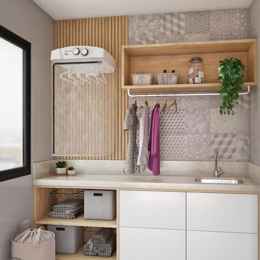 ideia de lavanderia pequena