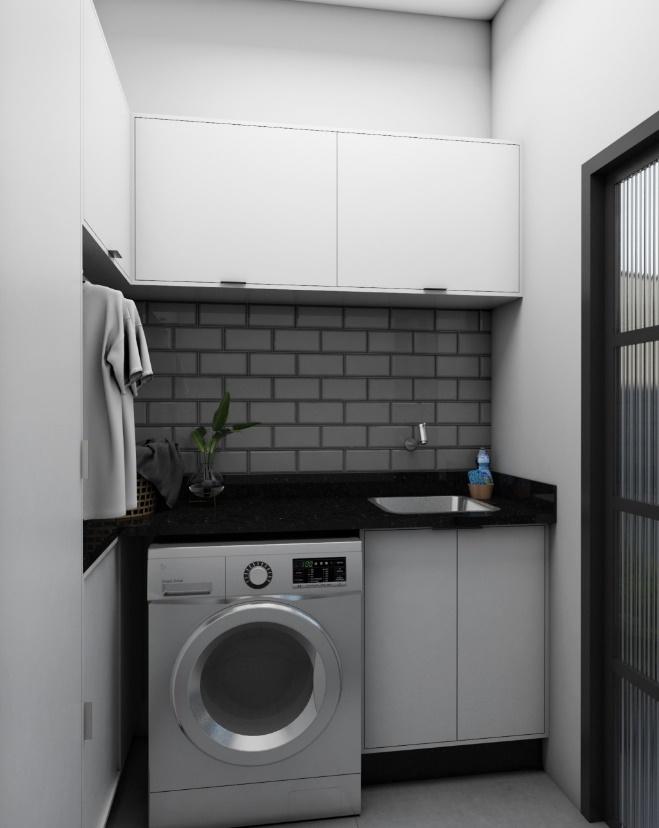 ideia de lavanderia pequena