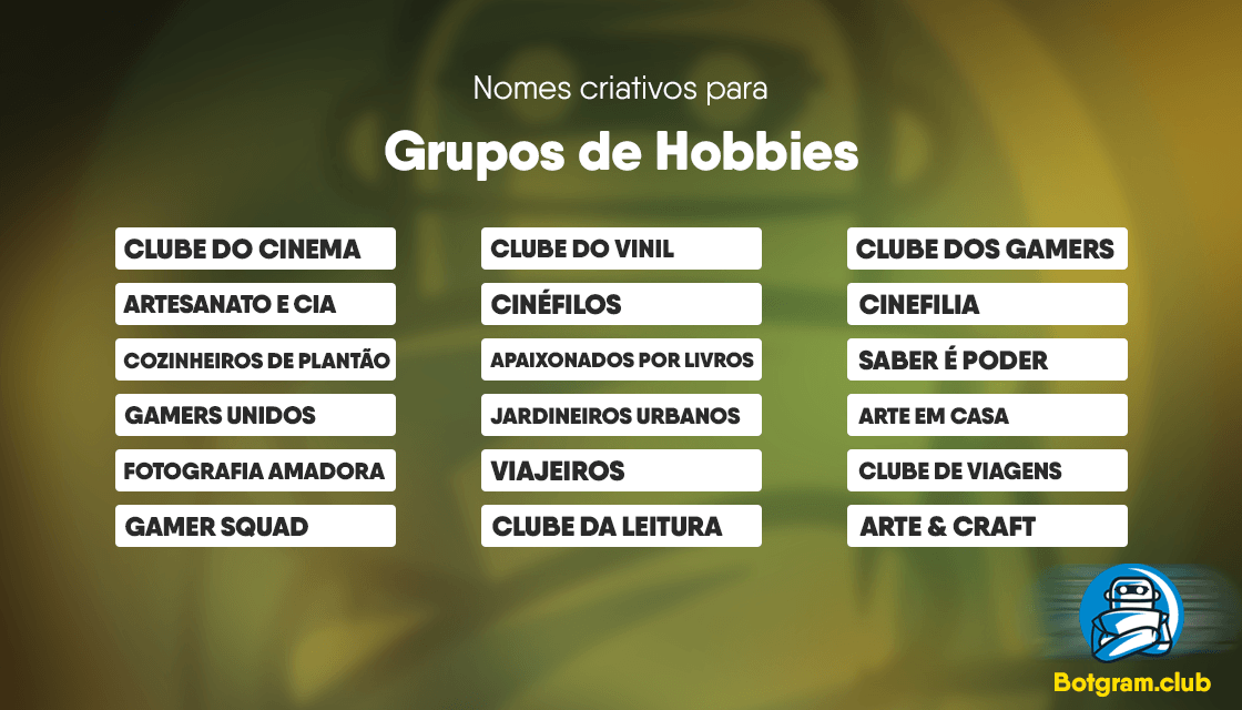 Ideias de nomes de grupos para amigos de infância
