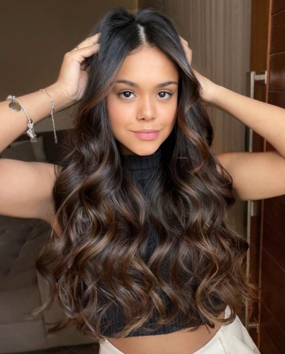 como evitar o cabelo morena iluminada mel alaranjado