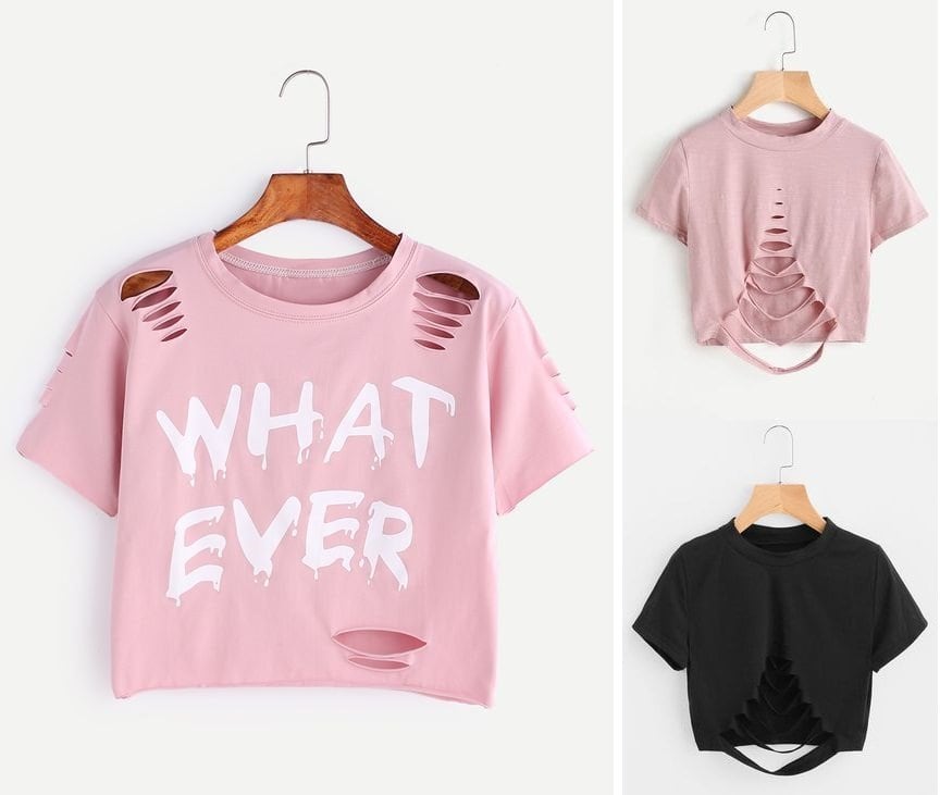 como fazer decote invertido em camiseta