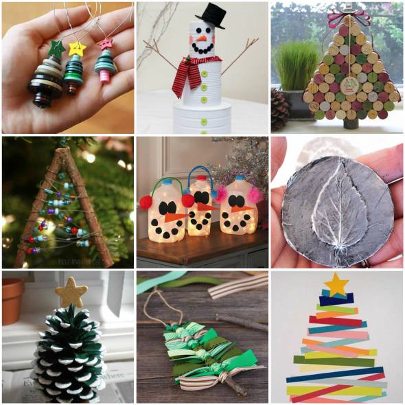 enfeites natalinos simples vs. comprados