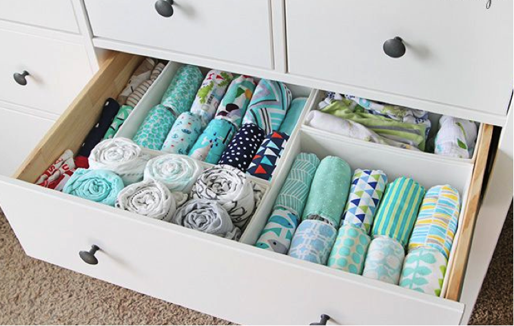 colmeia organizadora vs cestos para guarda roupa de bebê