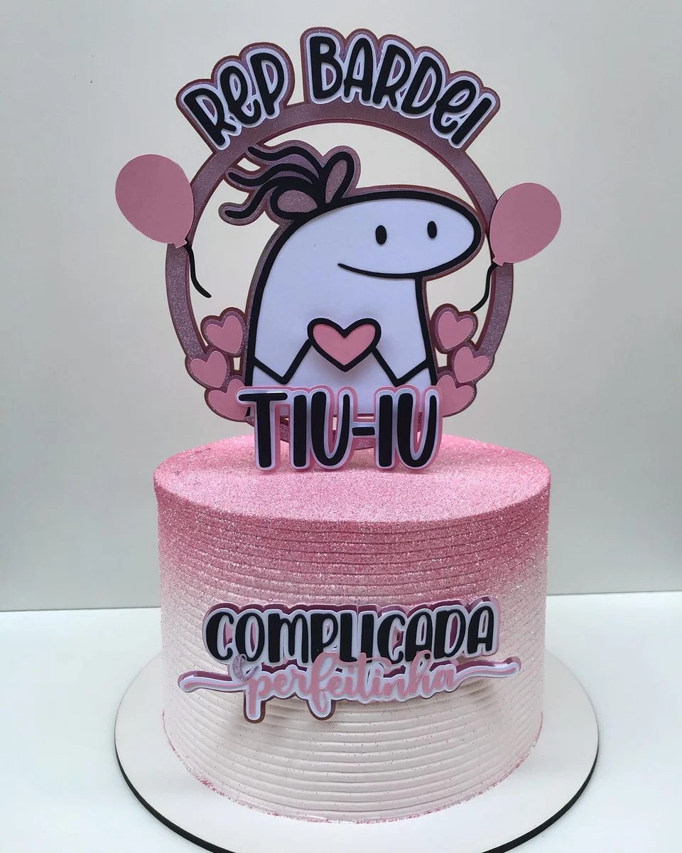 Ideias de bolo Flork para aniversário
